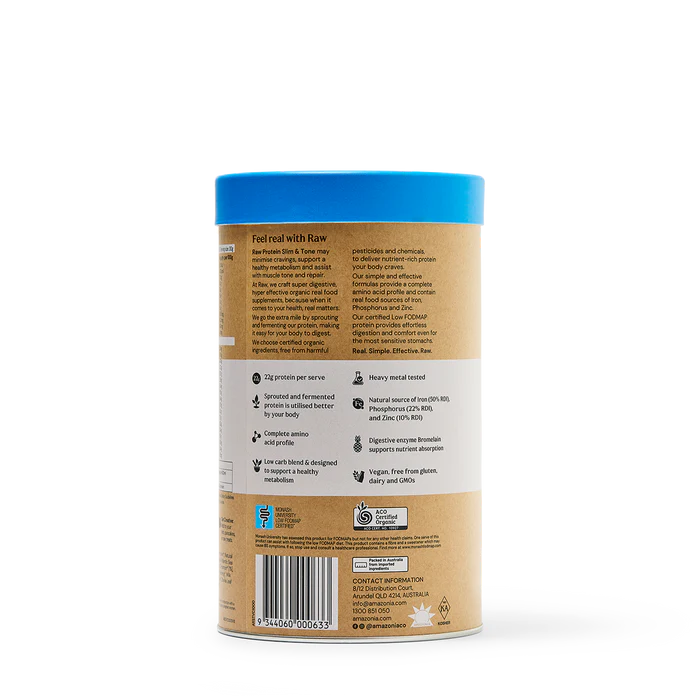 Amazonia Raw Slim & Tone Protein Vanilla & Cinnamon 1kg