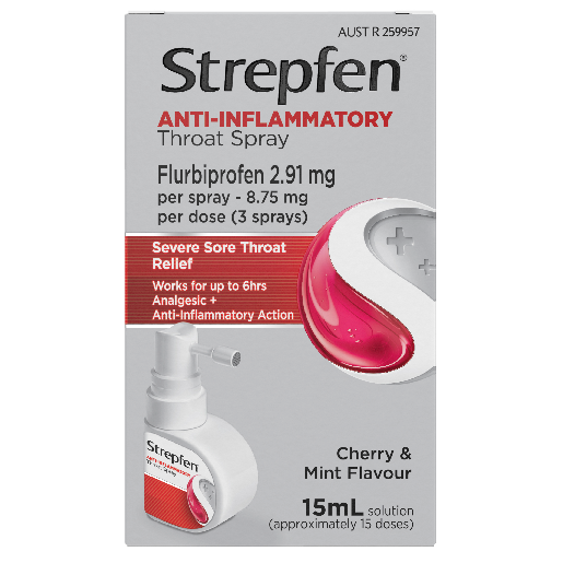 Strepfen Throat Spray Cherry & Mint 15ml.
