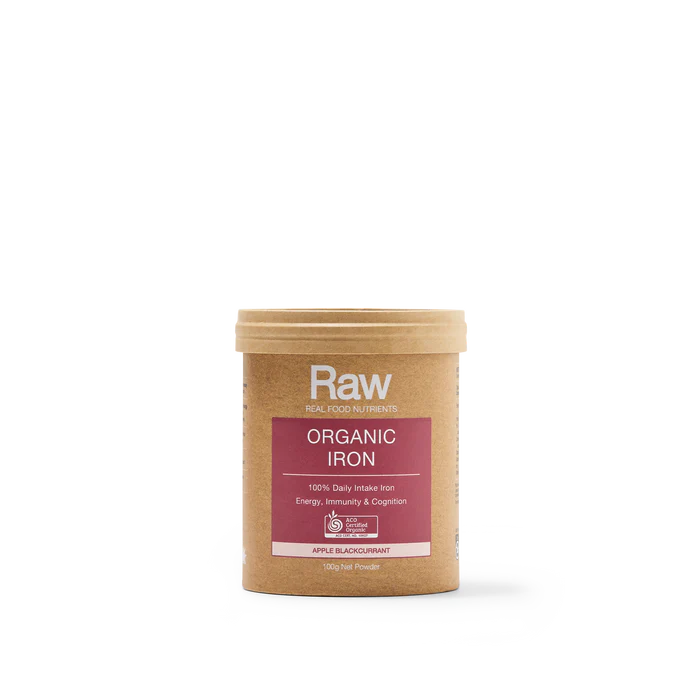 Amazonia Raw Organic Iron Apple Blackcurrant 100g