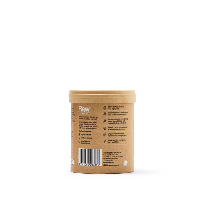Amazonia Raw Organic Iron Apple Blackcurrant 100g