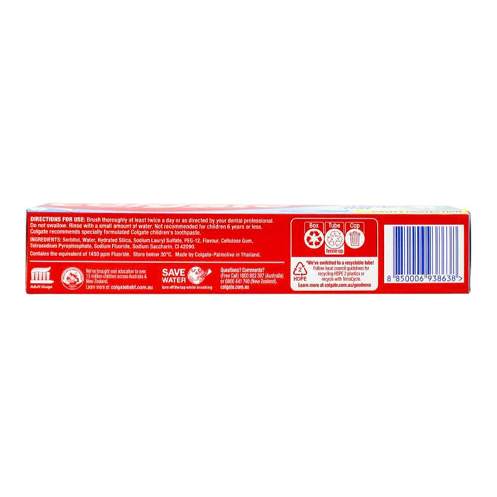 Colgate Toothpaste Fluoride Blue Minty Gel 165g