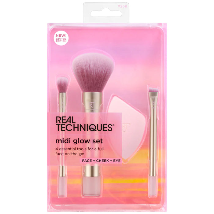 Real Techniques Midi Glow Set Face+Cheek+Eye
