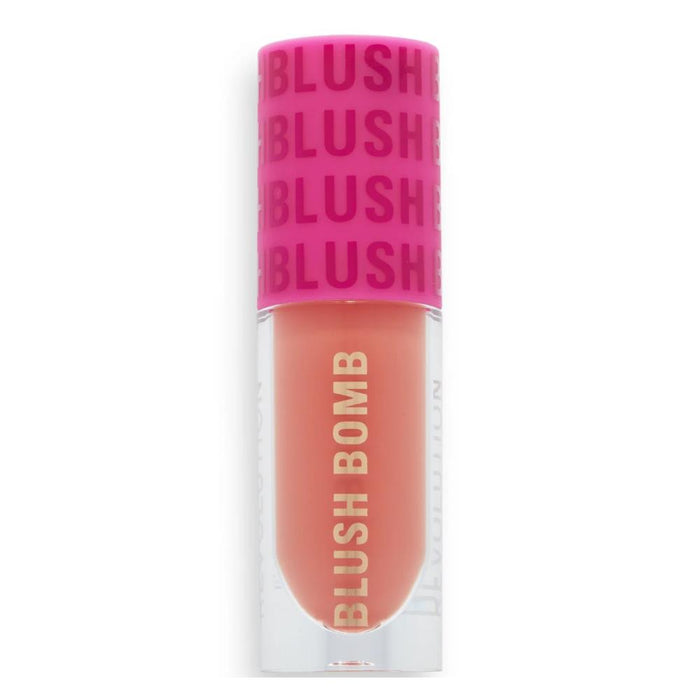 Revolution Blush Bomb Cream Blusher Glam Orange 4.6ml.