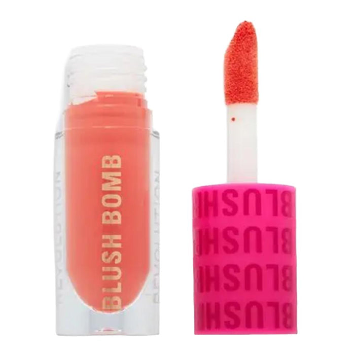 Revolution Blush Bomb Cream Blusher Glam Orange 4.6ml.