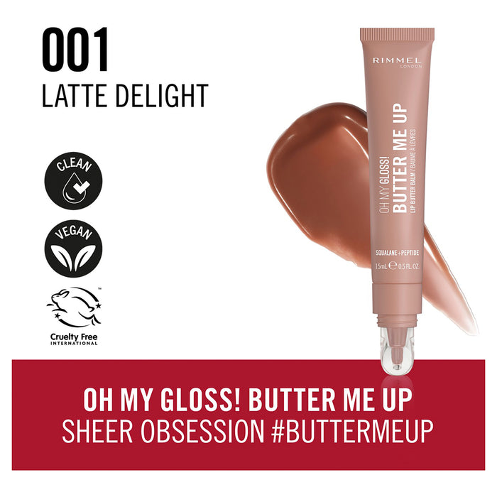 Rimmel Oh My Gloss Butter Me Up Lip Butter 001 Latte Delight