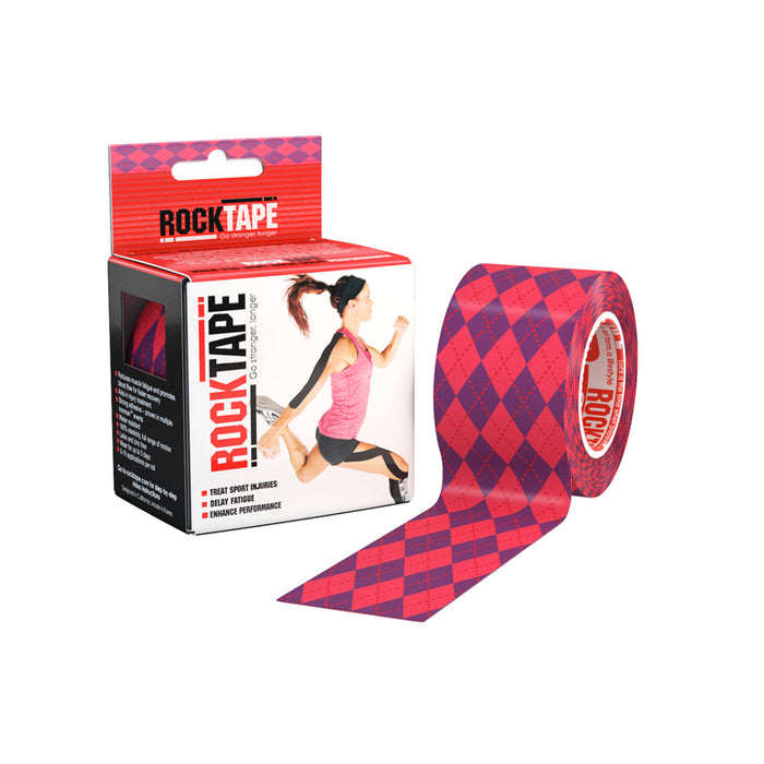 Rocktape 5cm x 5m Pink Argyle