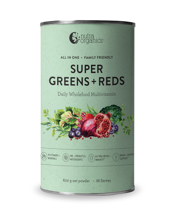 Nutra Organics Super Greens & Reds 600g