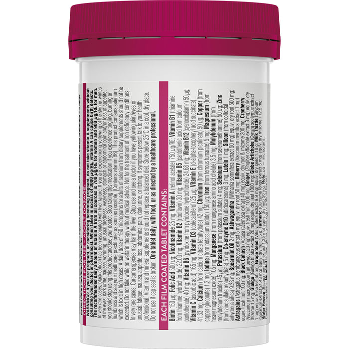 Swisse Ultivite Women's 50+ Multivitamin 90 Tablets