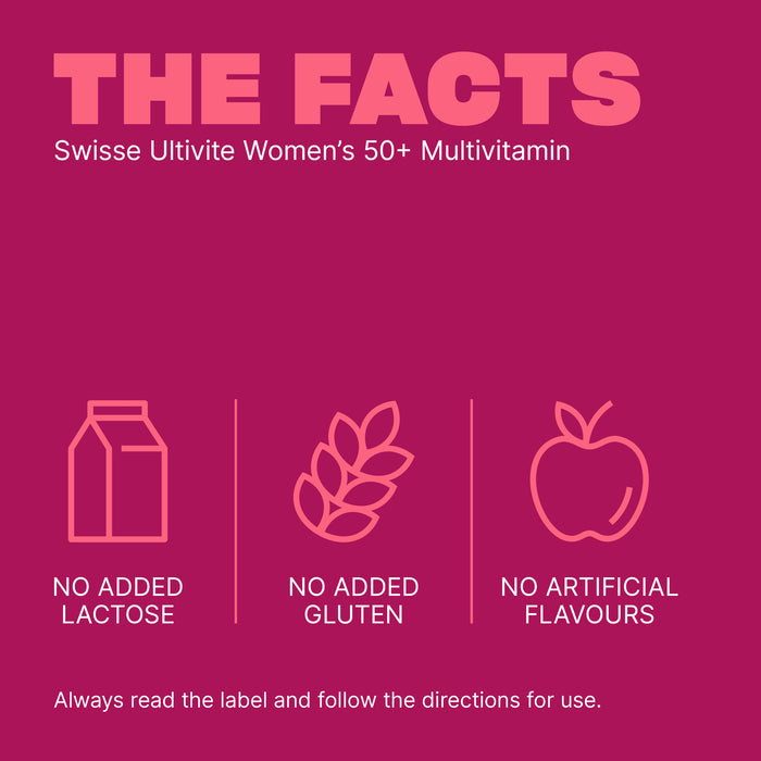 Swisse Ultivite Women's 50+ Multivitamin 90 Tablets