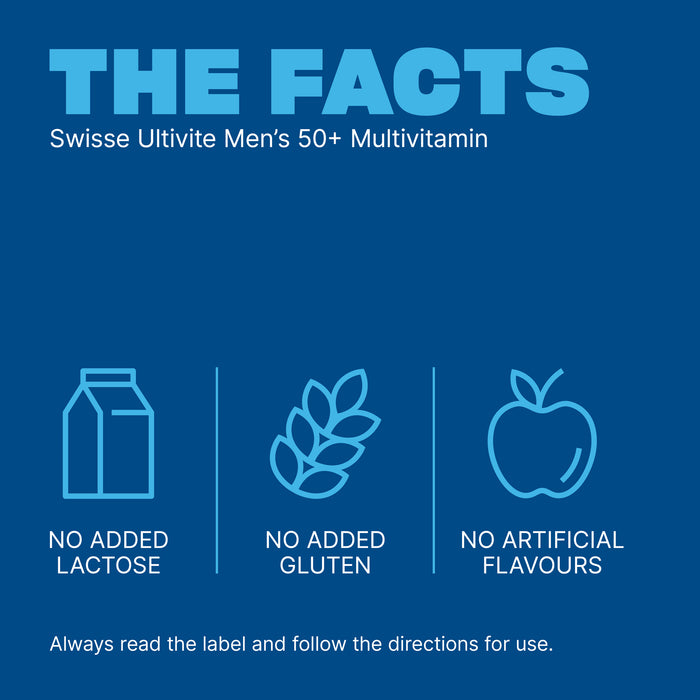 Swisse Ultivite Men's 50 + Multivitamin 60 Tablets
