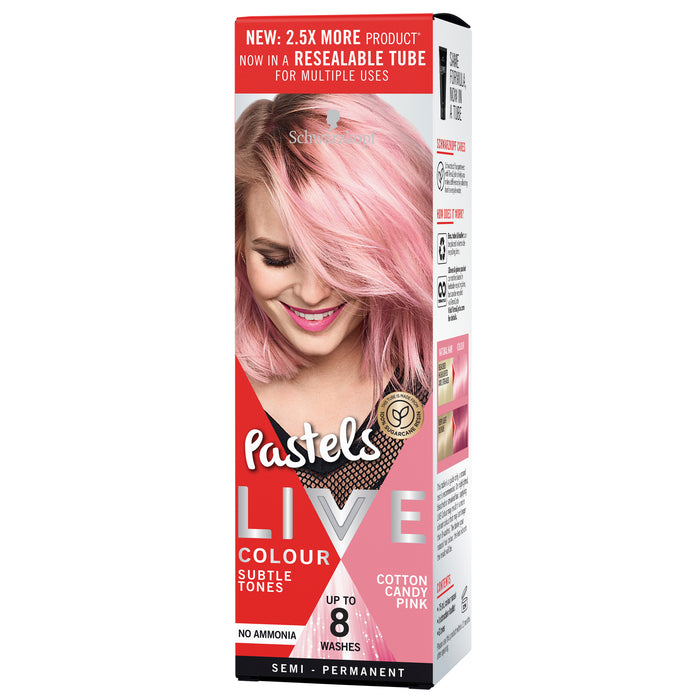 Schwarzkopf LIVE Colour Pastels Cotton Candy Pink 75ml