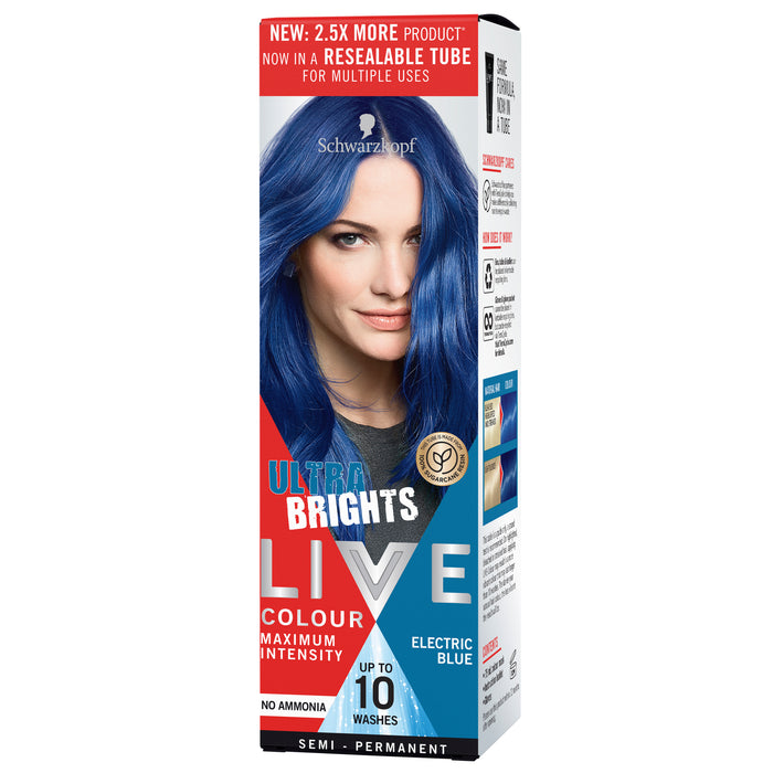 Schwarzkopf LIVE Colour Ultra Brights Electric Blue 75ml