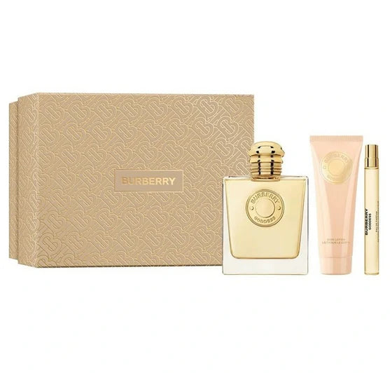 Burberry Goddess 3 Piece Gift Set EDP 100ml 75ml Body Lotion + 10ml EDP