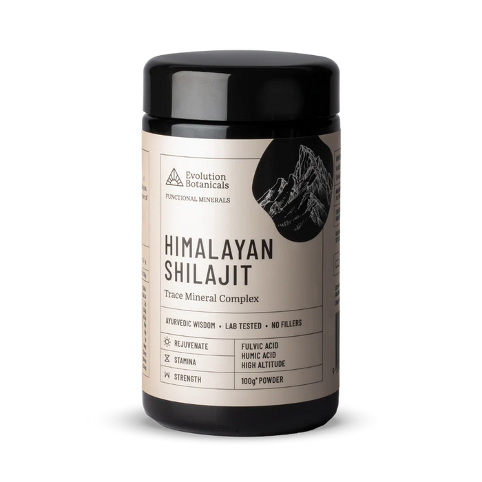 Evolution Botanicals Himalayan Shilajit 80 Trace Mineral Complex 100g.