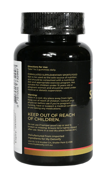 MyDetoxify Shilajit Gummies 60 Gummies.