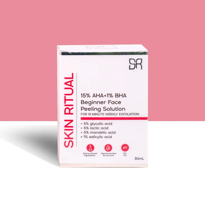Skin Ritual 15% AHA+1% BHA Beginner Face Peeling Solution 30ml