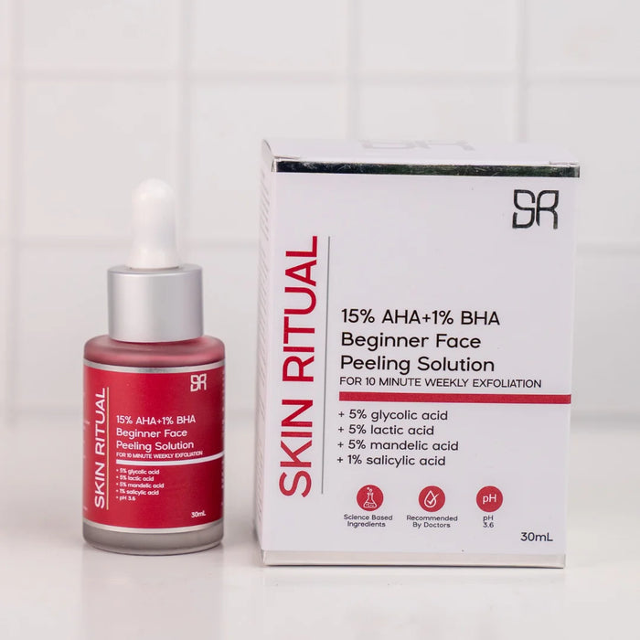 Skin Ritual 15% AHA+1% BHA Beginner Face Peeling Solution 30ml