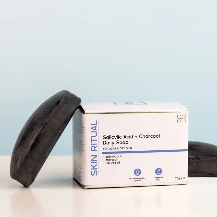 Skin Ritual Salicylic Acid Charcoal Soap 2 x 75g