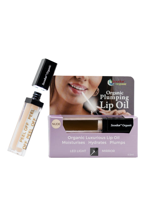 Soodox Organic Plumping Lip Nude Oil 6.5ml