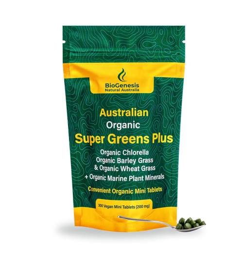 BioGenesis Australian Organic Super Greens 300 Mini Tablets