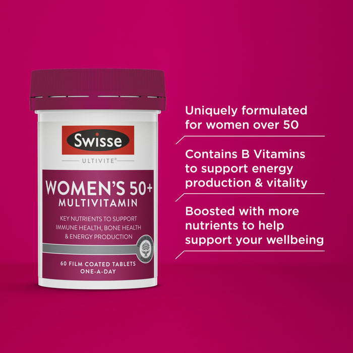 Swisse Womens Ultivite 50+ 60 Tablets