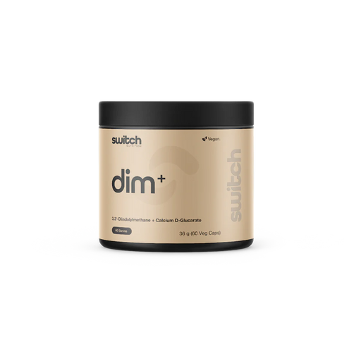 Switch Nutrition DIM+ Diindolylmethane+Calcium D-Glucarate 60 Capsules.