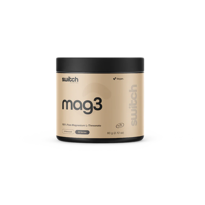 Switch Nutrition Mag3 100% Pure Magnesium L-Theonate 60g.