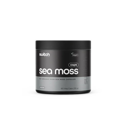 Switch Nutrition Sea Moss 10:1 Organic Irish Sea Moss 60 Capsules.