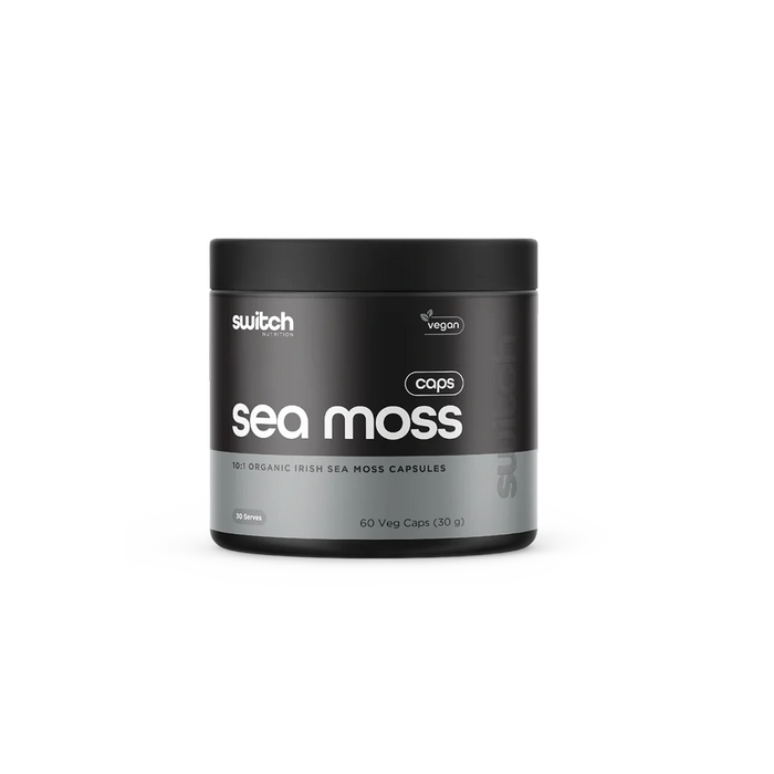 Switch Nutrition Sea Moss 10:1 Organic Irish Sea Moss 60 Capsules.