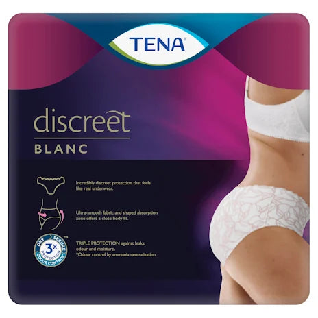 TENA Pants Discreet White Size M 12 Pack