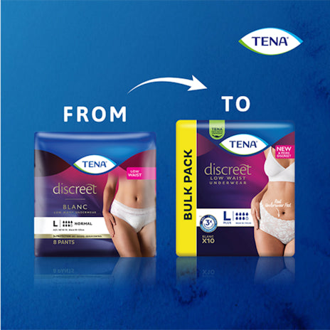 TENA Pants Discreet White Size M 12 Pack