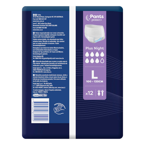 TENA Pants Night Large 12 Pack