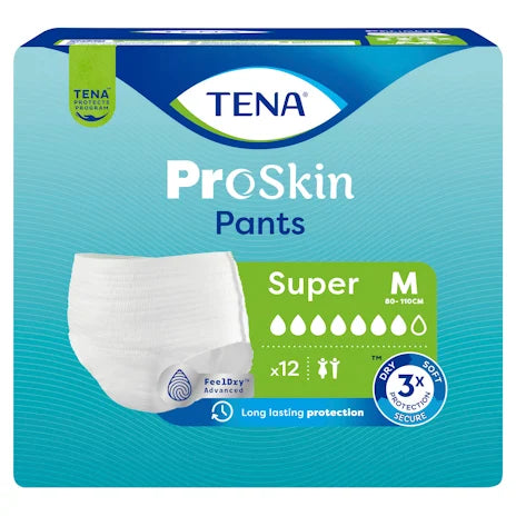 TENA Pants Super Medium 12 Pack