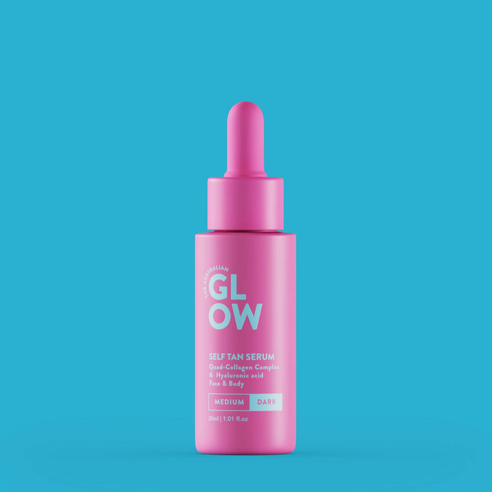 The Australian Glow Self Tanning Drops Dark With Hyaluronic Acid 30ml