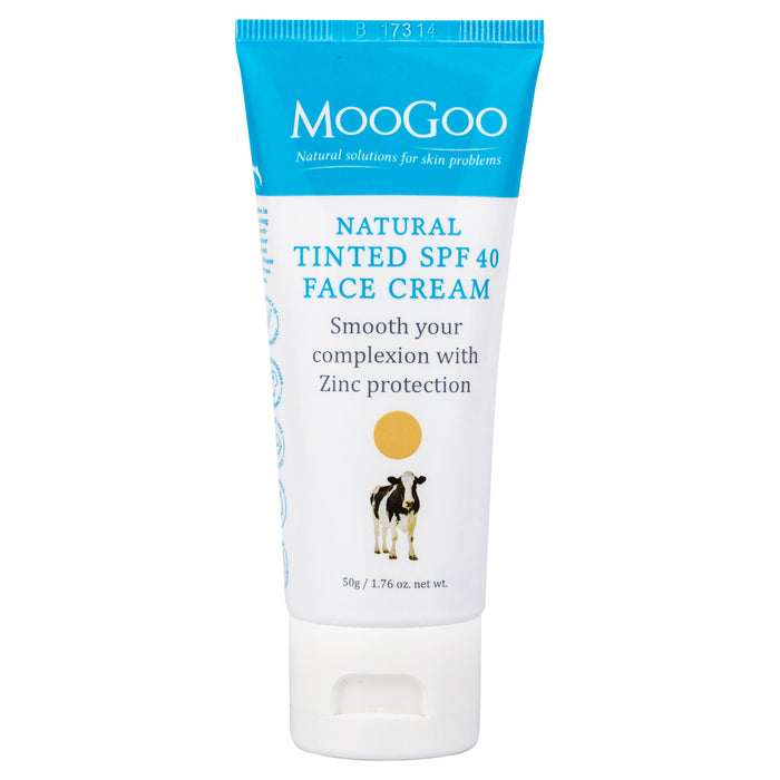 MooGoo Natural Face & Body Cream Tinted SPF 40 50g.