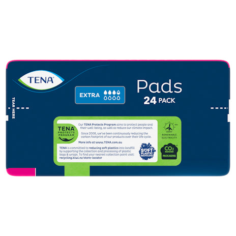 Tena Pads Extra Standard Length 24 Pack