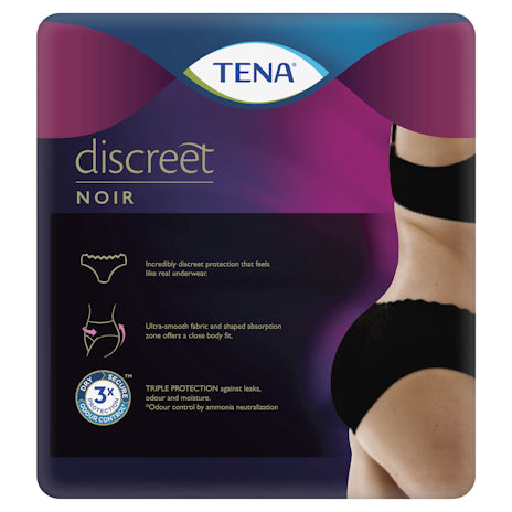 Tena Pants Discreet Black Large 10Pack