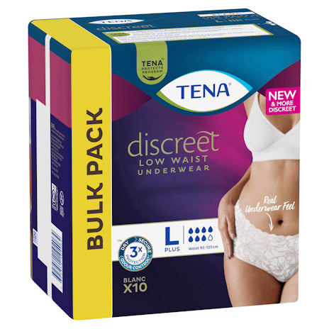 Tena Pants Discreet White Large 10 Pack