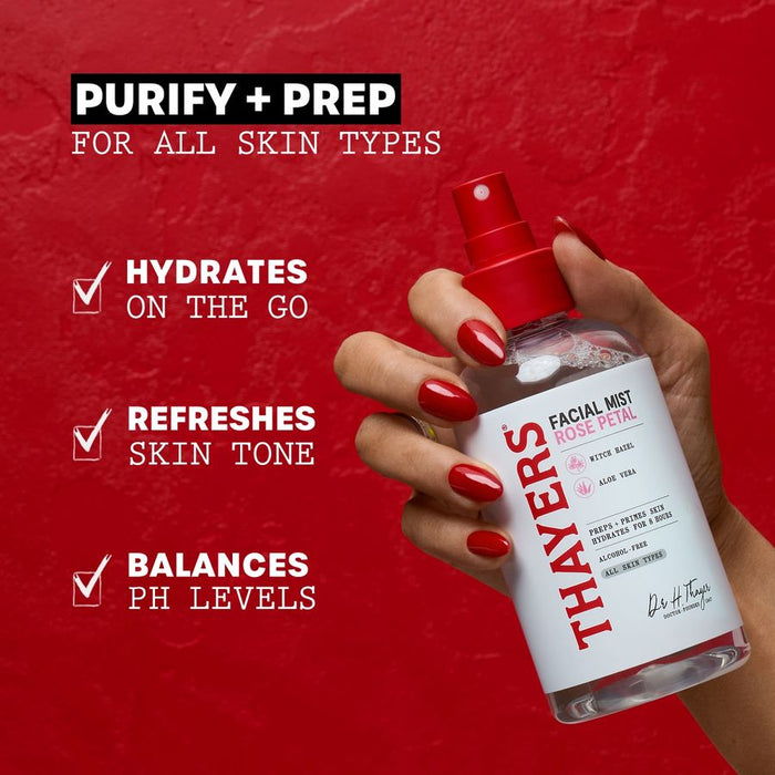 Thayers Facial Mist Toner Witch Hazel Rose Petal 237ml.