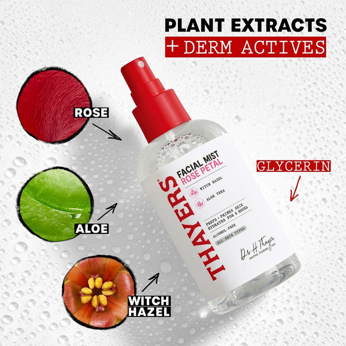 Thayers Facial Mist Toner Witch Hazel Rose Petal 237ml.