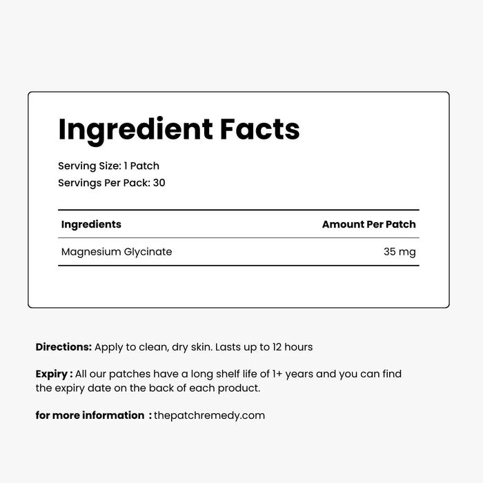 The Patch Remedy Magnesium 30 patches