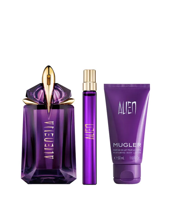 Thiery Mugler Alien EDP 60ml + EDP 10ml & Body Lotion 50ml Gift Set.