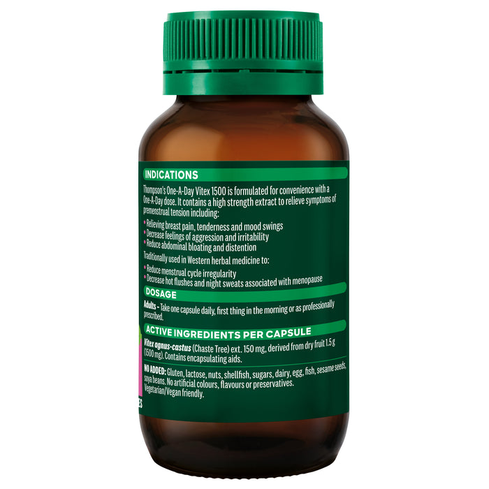 Thompson's One-a-day Vitex 1500mg 60 Capsules
