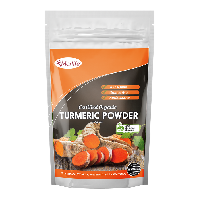 Morlife Turmeric Certified Organic Powder 150g