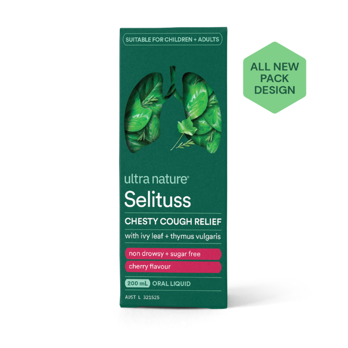 Ultra Nature Selituss Chesty Cough Liquid 200ml.