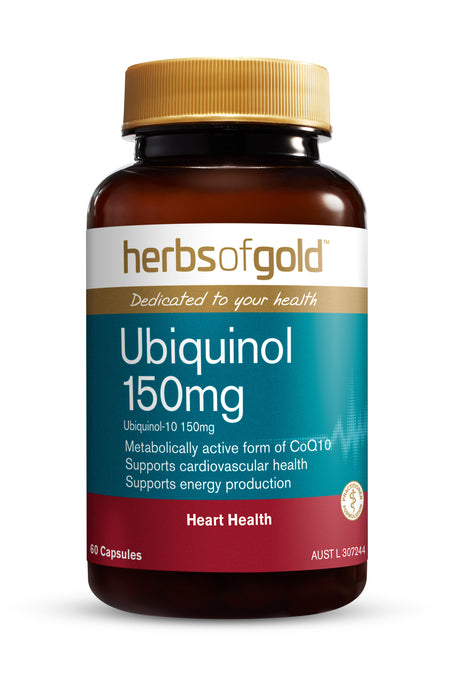 Herbs Of Gold Ubiquinol 150mg 60 Capsules