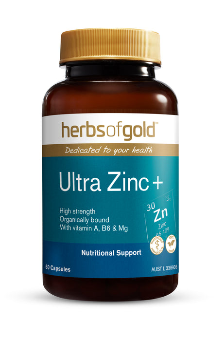 Herbs Of Gold Ultra Ultra Zinc + 60 Capsules