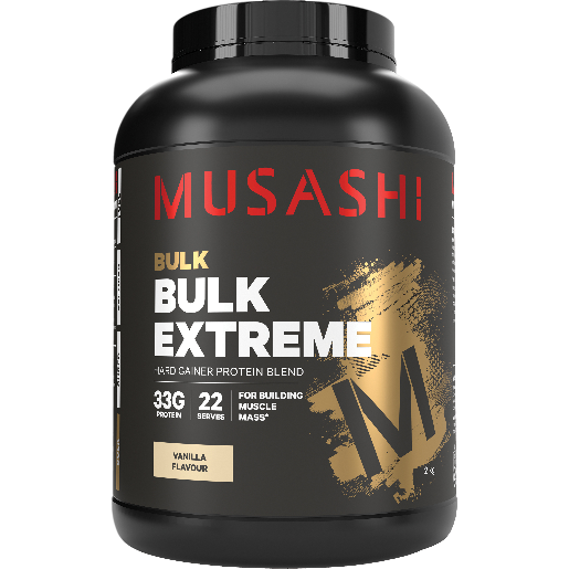 Musashi Bulk Extreme Protein Powder Vanilla Milkshake 2kg
