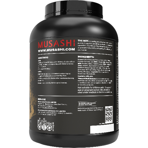 Musashi Bulk Extreme Protein Powder Vanilla Milkshake 2kg