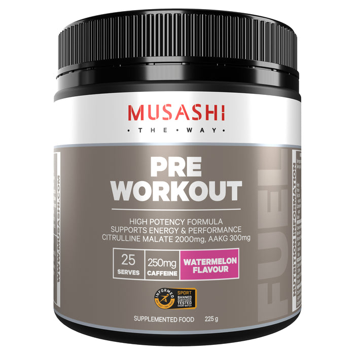 Musashi Pre Workout Amino Acid Watermelon 225g